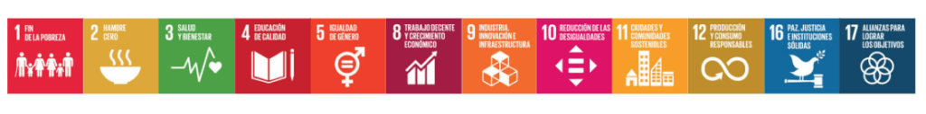 Objetivos de desarrollo sostenible, ODS, en relación con los criterios ESG o ASG del ODS1 al ODS17